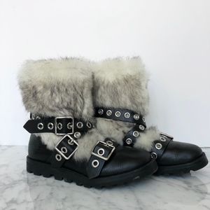 Marc by Marc Jacobs Rabbit Fur Winter Boots